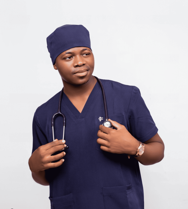 Navy-Blue Essential Scrub